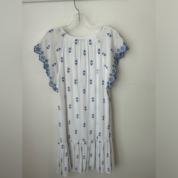 Serie Suncoo White Dress with Blue Details - Picture 4 of 4